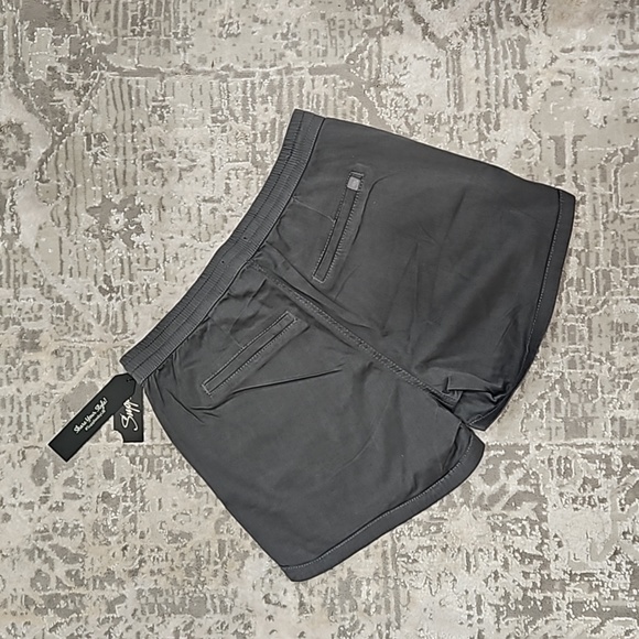 Supplies by UNIONBAY Drawstring Waist Marsha Shorts Solid Grey. New. SMALL - Picture 7 of 10